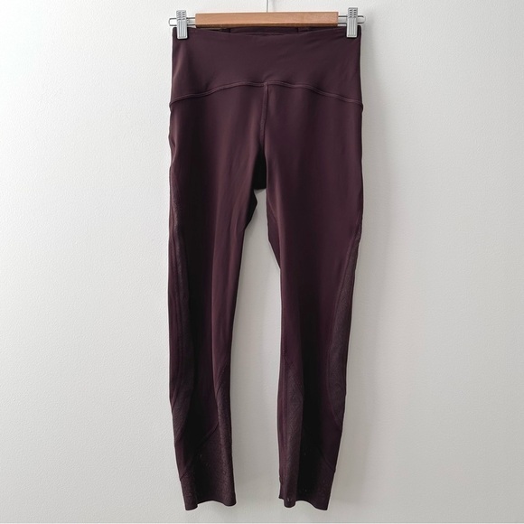 Lululemon Strength & Sweat High-Rise Legging 23" Dark Purple Nulux Sz 6 - Picture 3 of 15